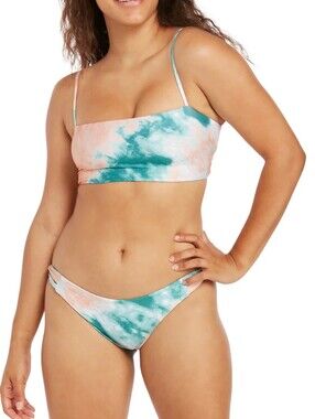 Volcom Blurred Lines Crop Hipster Bikini Set, Small  RN#29745, NWT🌞